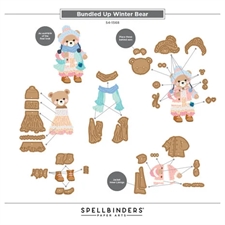 Frank Garcia by Spellbinders Dies - Bundled up Winter Bear